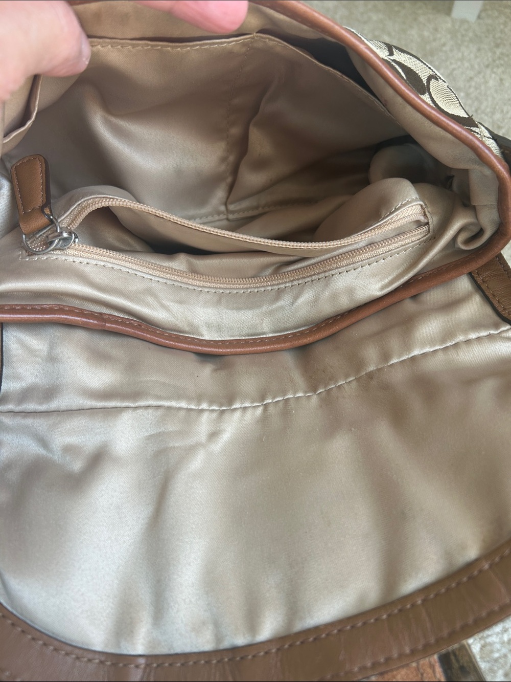 Vintage coach soho bag 11860 brown canvas - Picture 7 of 14
